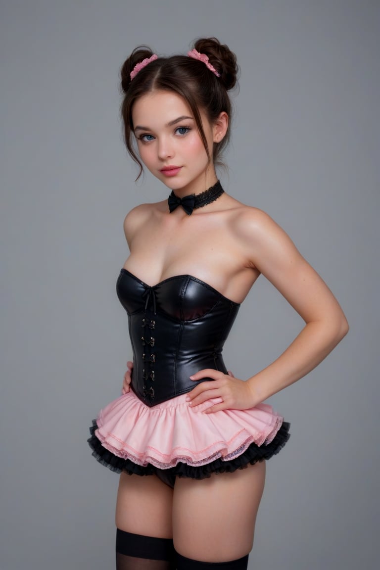 Mini sequin corset leotard pettiskirt