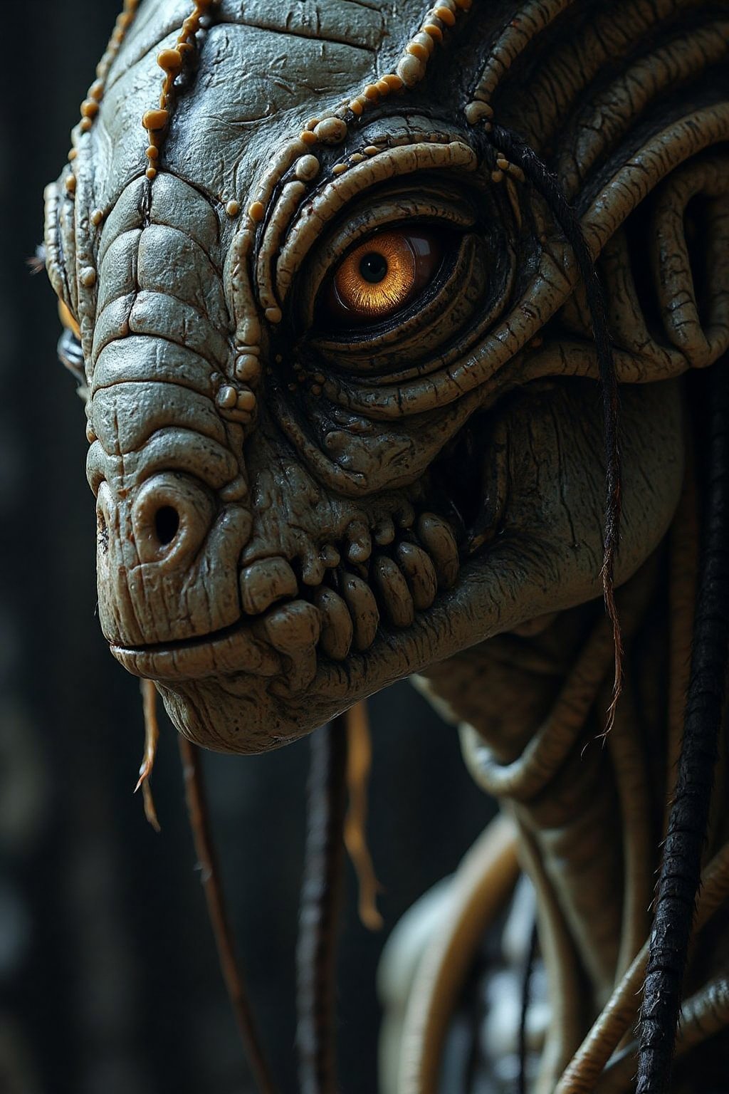 highly detailed,  photo of a large humanoid alien lizard type,  creature with numerous by Dreamer on Tensor.Art