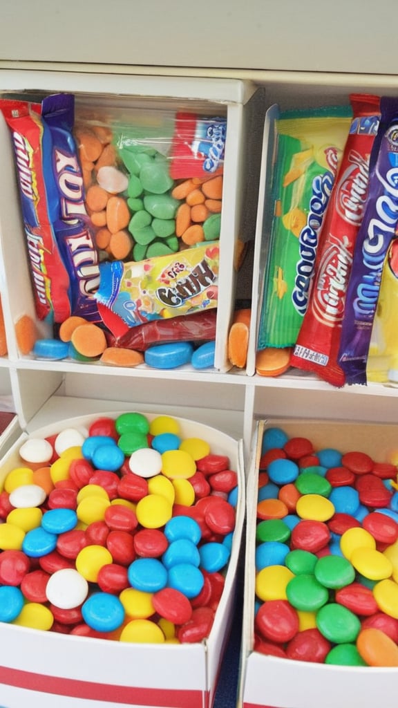 Colorful candy box