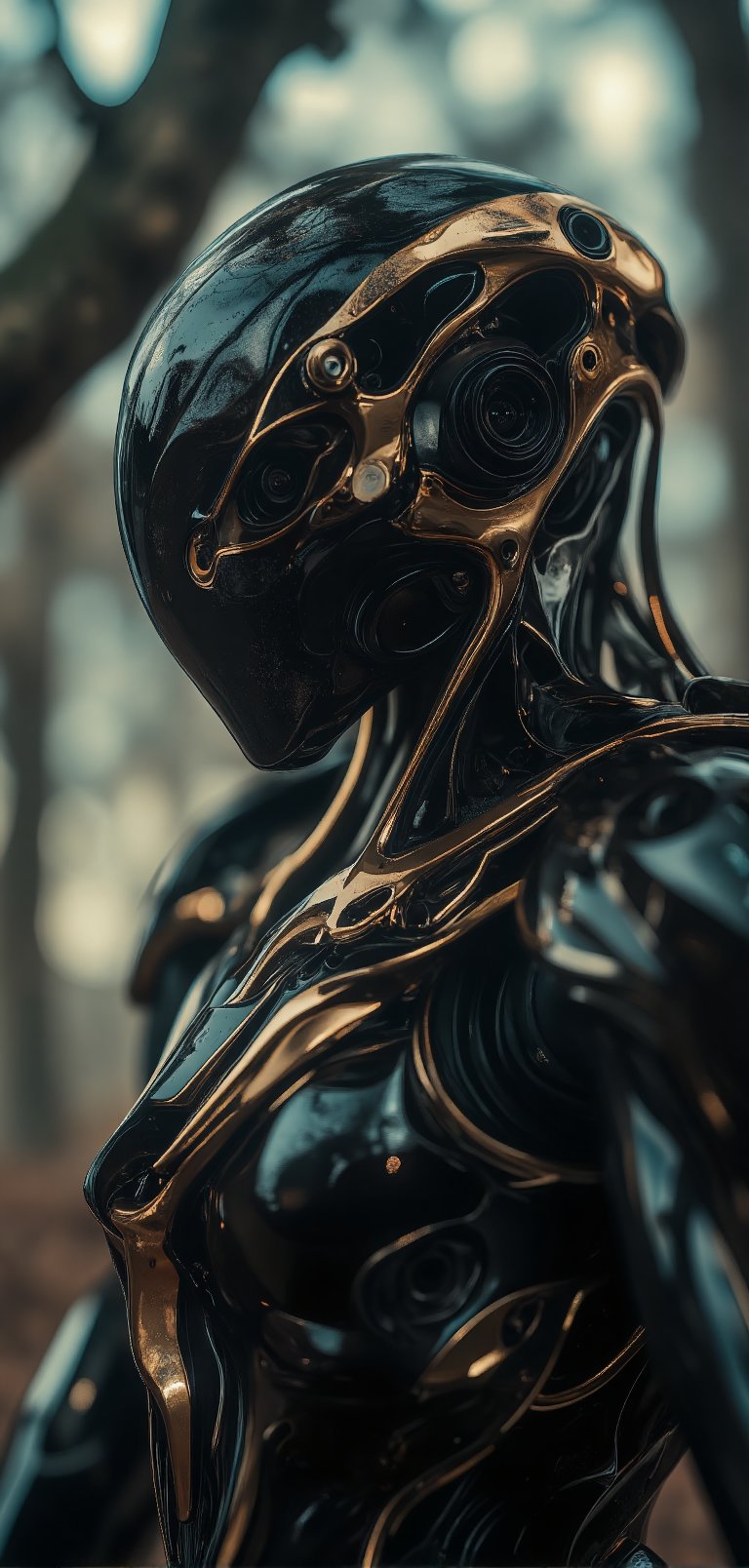 Divination,  black mecha,  mecha skin by Zero on Tensor.Art