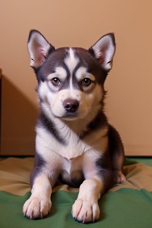 score_8_up, score_7_up, masterpiece, best quality, high resolution, good colors, good shading, countershading, well detailed background, dog, husky, heterocromia 