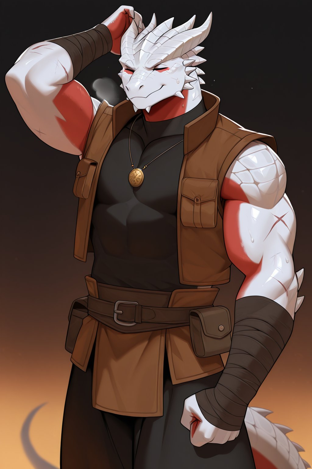 solo,  male,  mature male by HornyBot on Tensor.Art