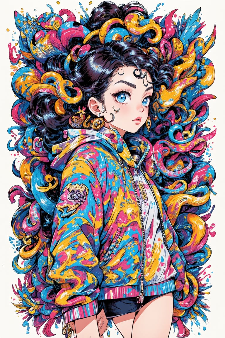 (Graffiti Urban Style Fashion: 1.4),  Lots of little snakes,  (Fractal Art: 1.3) by Alexandre meu BRINHO MONGO on Tensor.Art