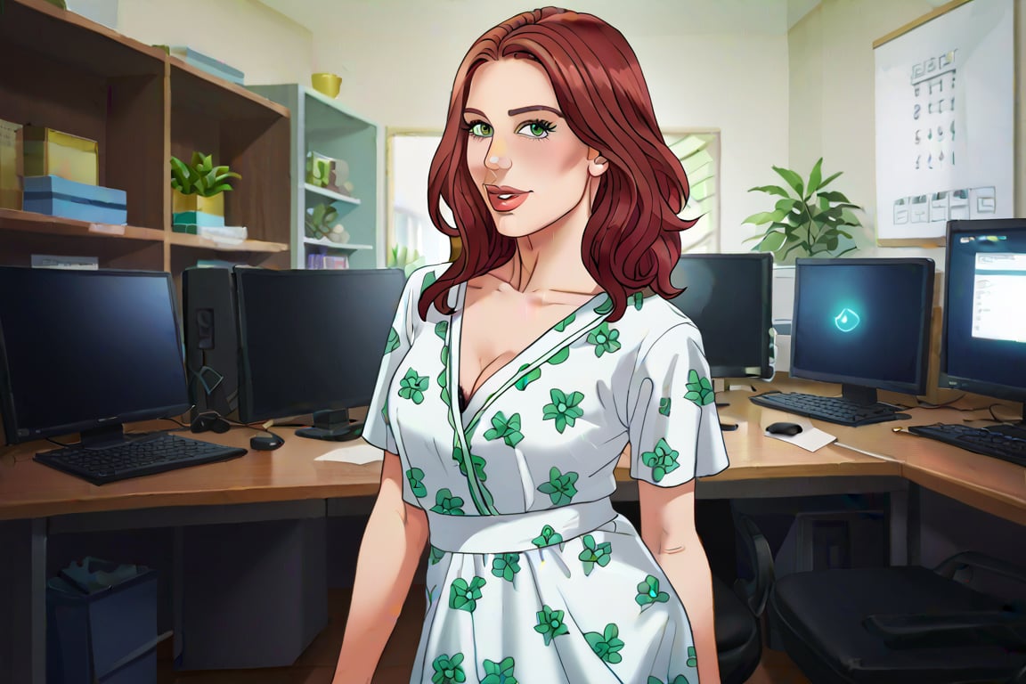 1girl_solo,  She has a beautifully symmetrical face with an oval shape,  a round jawline by JANG70 on Tensor.Art