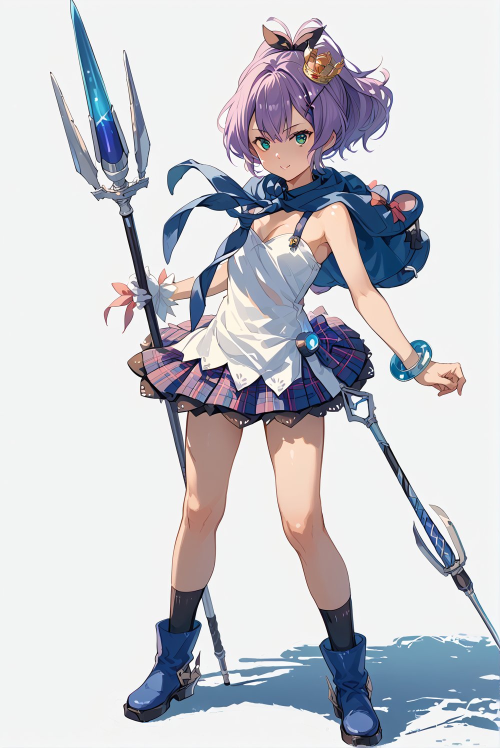 javelin,  aqua eyes,  purple hair by aruchi609 on Tensor.Art