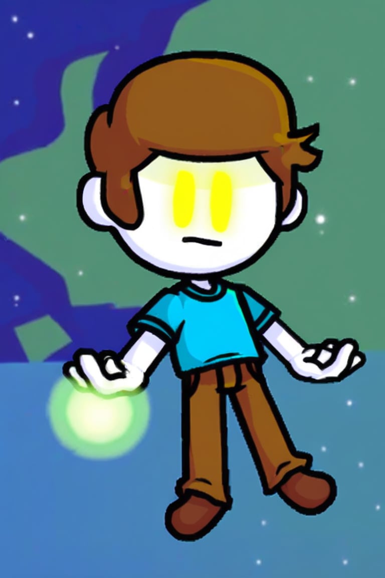 Nonsense_fnf,  brown hair,  white skin by MiiBrawlerlover on Tensor.Art