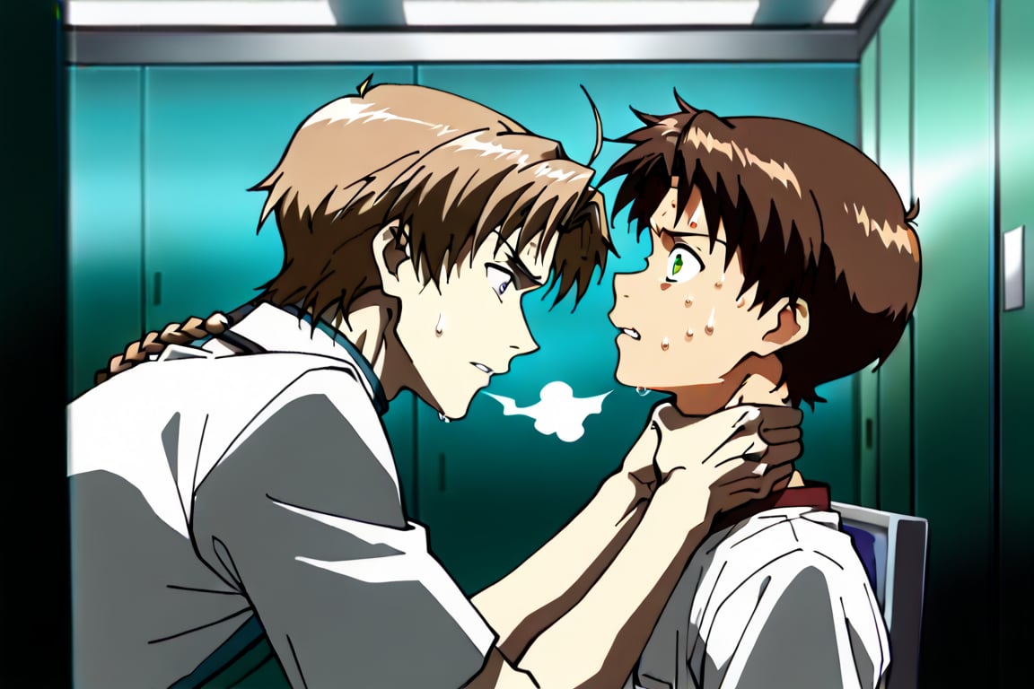 Side view,  2boys,  Shinji and Rudeus by AdamsappleHoujie喉结 on Tensor.Art