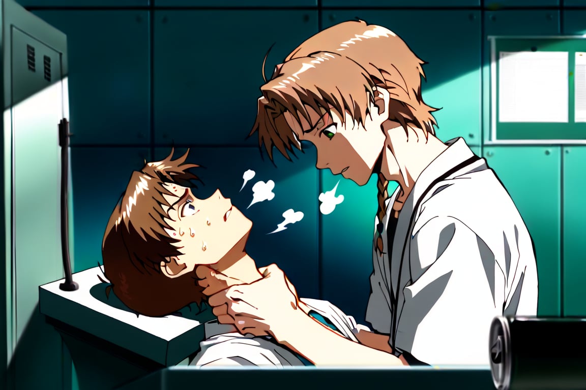 Side view,  2boys,  Shinji and Rudeus by AdamsappleHoujie喉结 on Tensor.Art