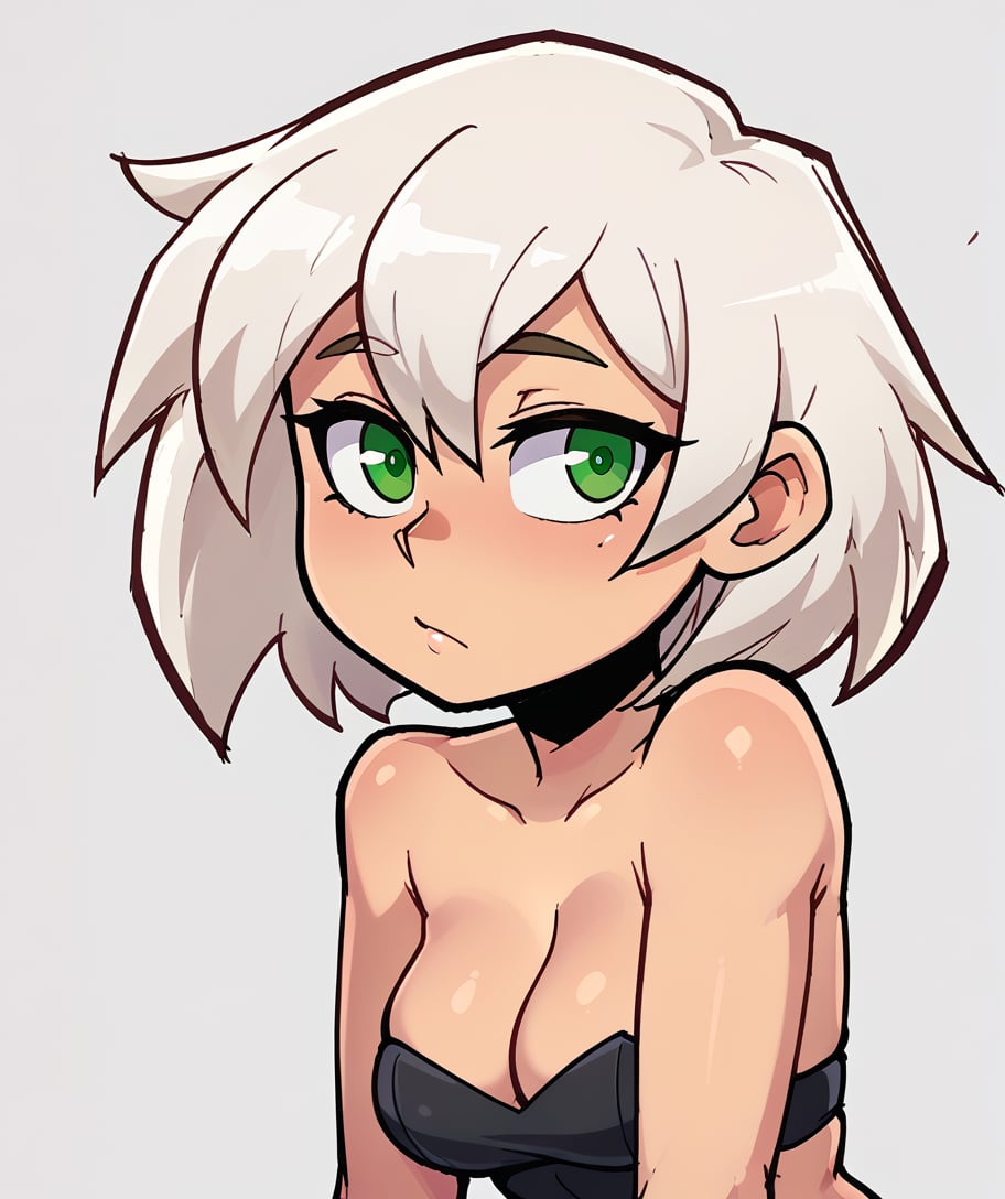 C+,  white hair,  bronw skin by user_798750972573863679 on Tensor.Art