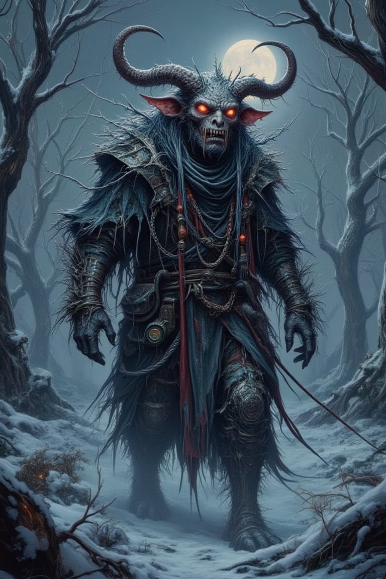 winter,  krampus,  glowing eyes by BOT-OXY-BOT on Tensor.Art