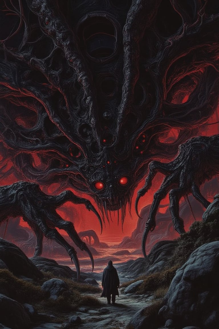 INTERSTELLAR NIGHT TERRORS OF BLACK RED ALIEN INVASIONS AND EXTRATERRESTRIAL ENCOUNTERS- 1970s HD professional scifi horro...