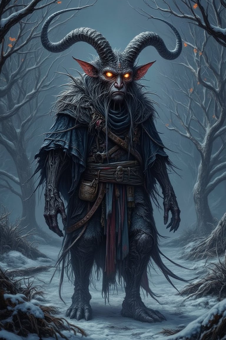 winter,  krampus,  glowing eyes by BOT-OXY-BOT on Tensor.Art