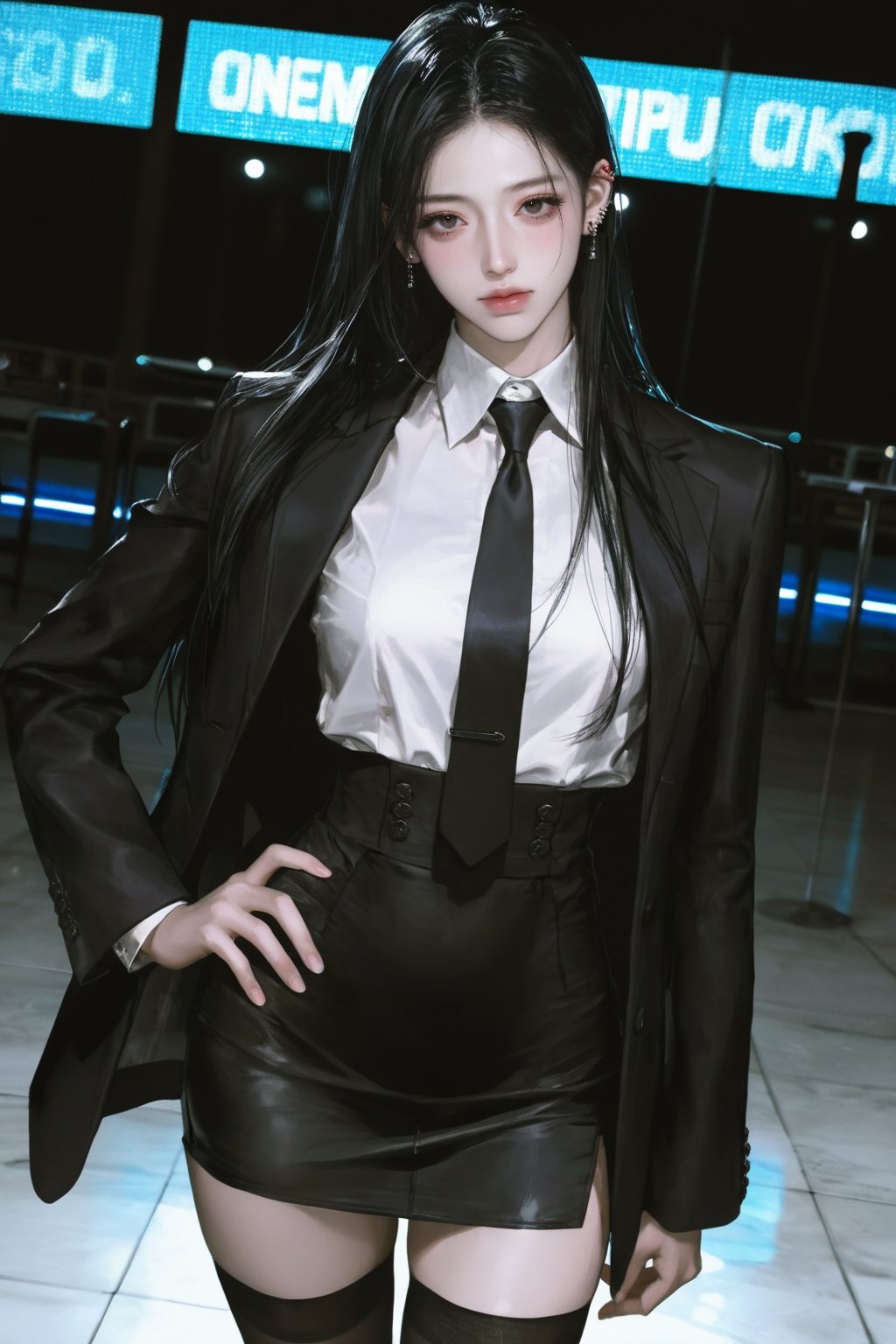 1. A beautiful young woman,  young east asian woman with a beautiful K-pop idol aesthetic,  gentle face by user_7993369220...