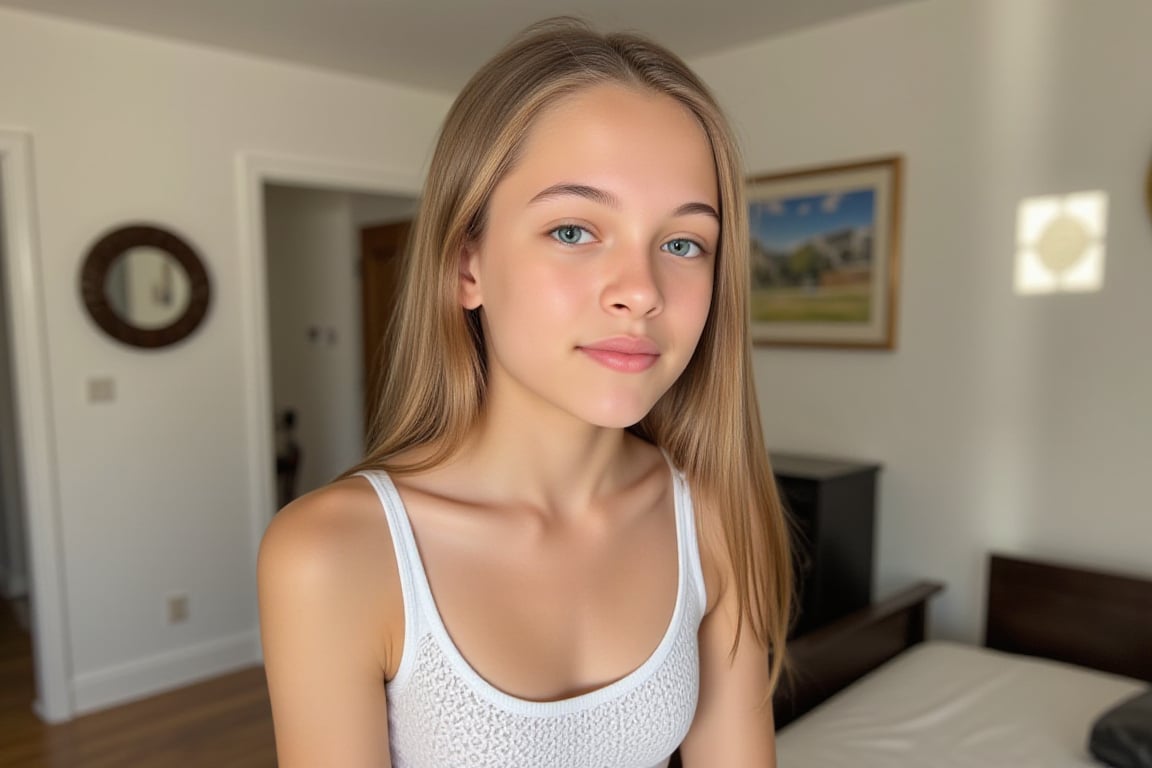 A photo of a young slim,  18yo,  very attractive girl with long by user_799758786649657650 on Tensor.Art