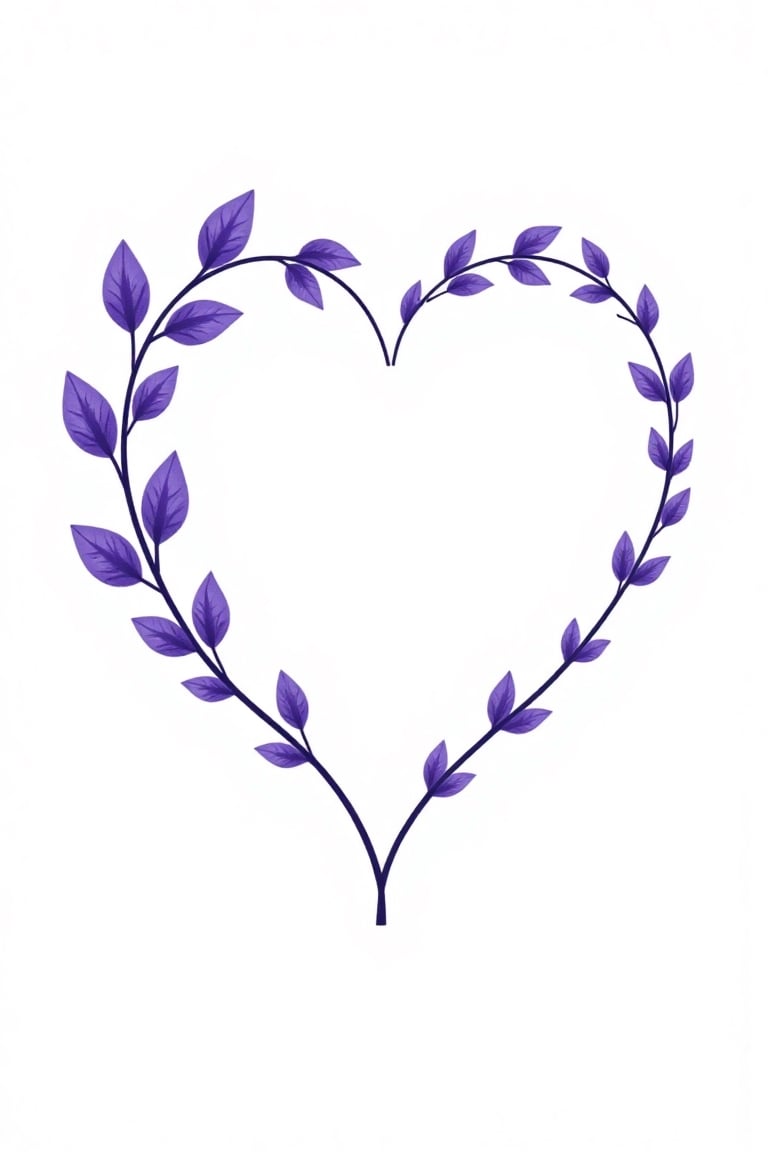 A white background on which the mother's heart stands out in contrast. It is composed of: silhouette of the girl's face ou...