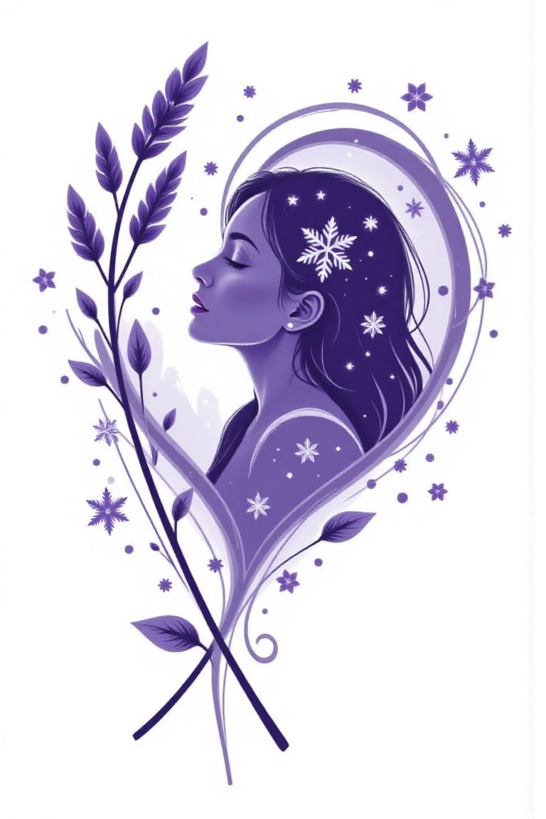 Create a striking image with a white background where the silhouette of a mother’s heart stands out in vibrant contrast. T...