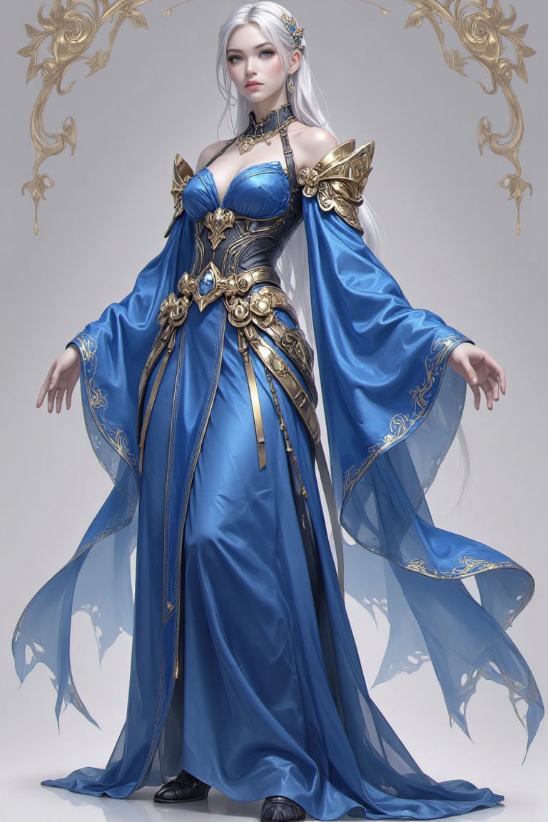 there is a woman in a blue dress posing for a picture,  extremely detailed artgerm,  artgerm on artstation pixiv by мαєℓѕт...