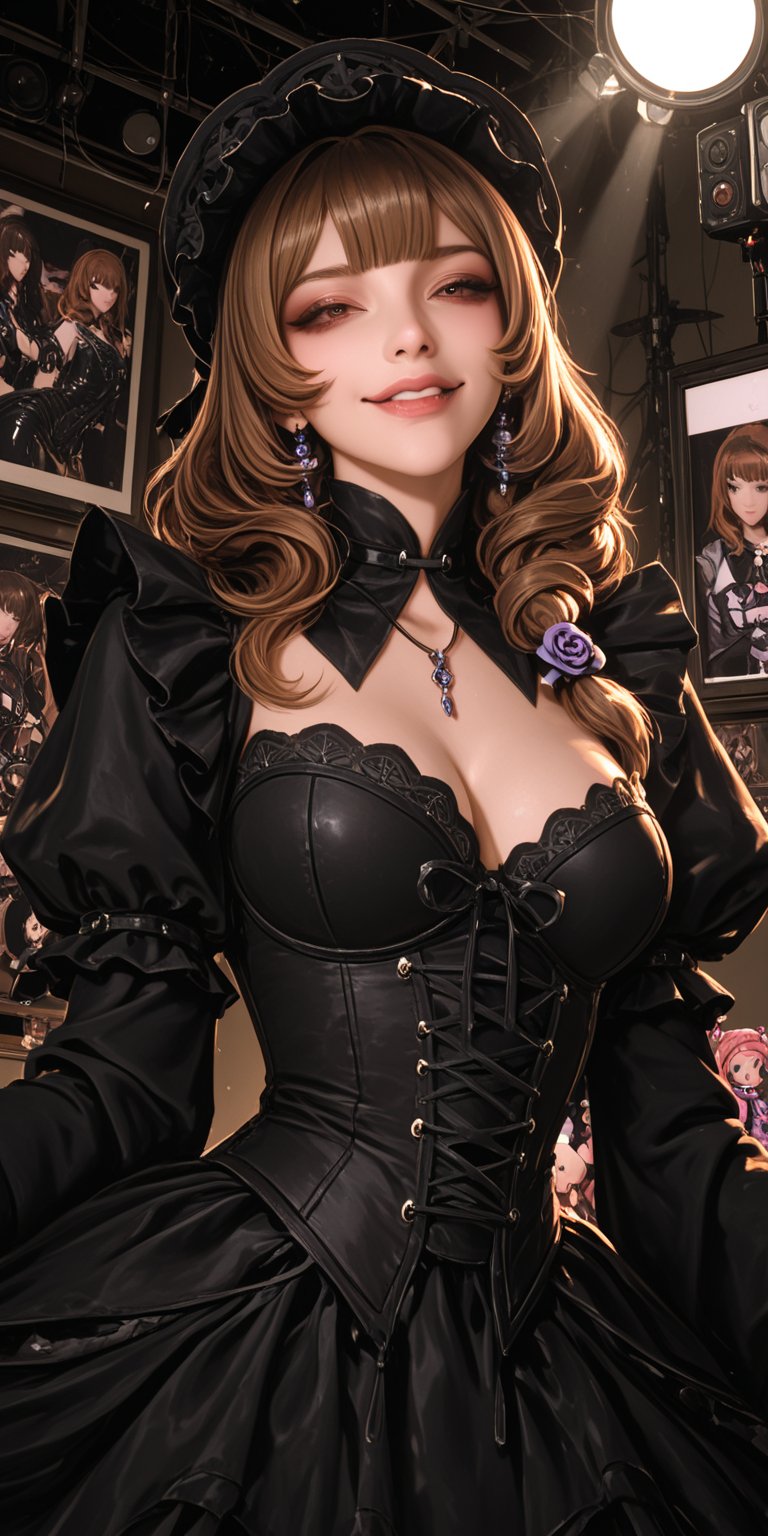 xxmixgirl,  woman in a black dress posing for a picture,  “uwu the prismatic person by OneRandomGuy on Tensor.Art