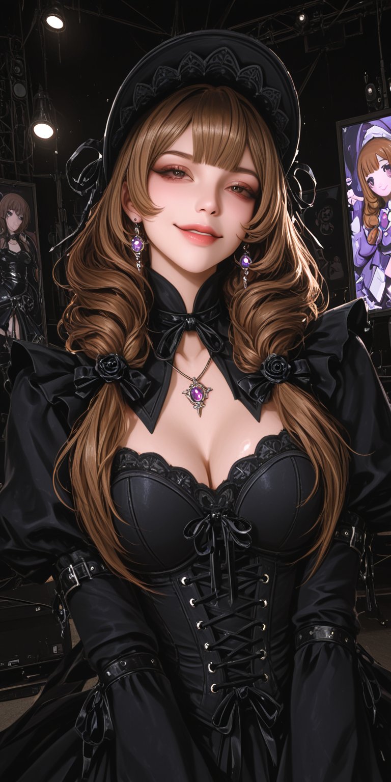 xxmixgirl,  woman in a black dress posing for a picture,  “uwu the prismatic person by OneRandomGuy on Tensor.Art