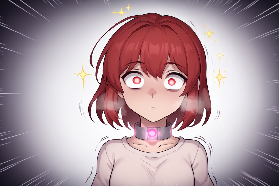 1 girl,  red hair,  wearing collar by user_802647521523597239 on Tensor.Art
