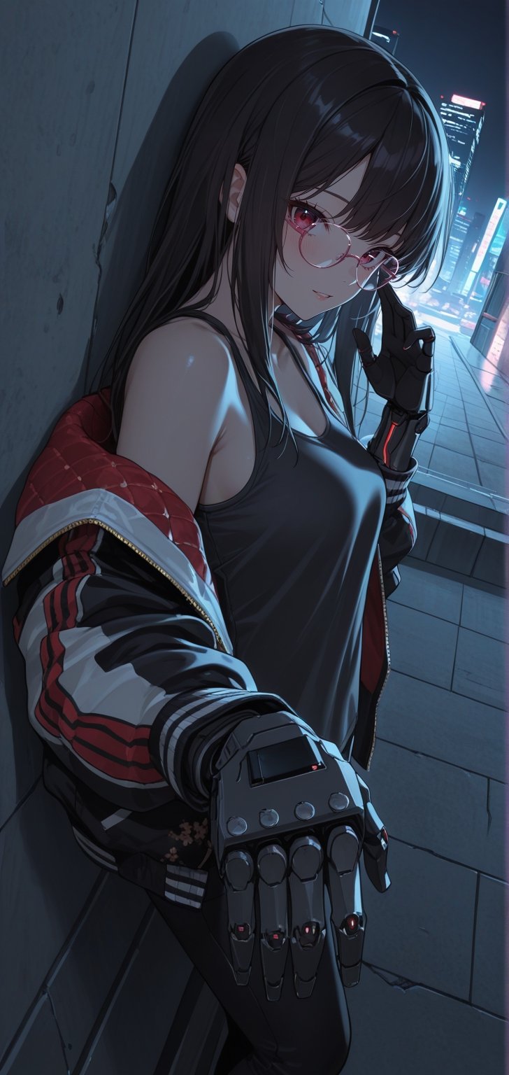 1girl,  extremely close up,  sukajan jacket by blasst on Tensor.Art