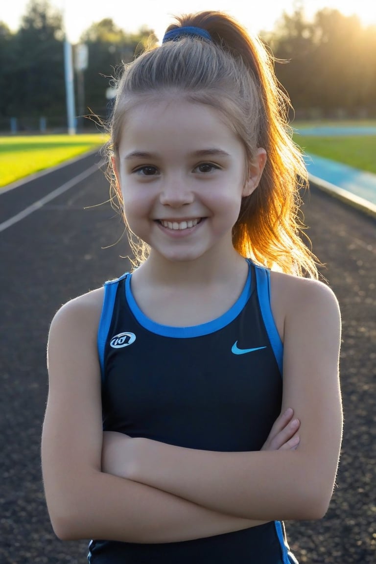 professional photo of a young adorable sporty girl showing off her young athletic style,  13yo,  cute early teen by hk97 o...