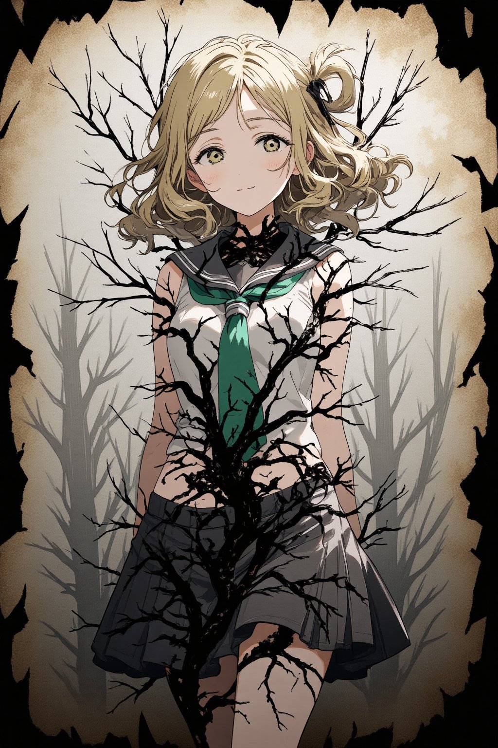 A surreal and haunting digital painting of ,  1girl,  ohara mari:1.2 by user_805411947158834443 on Tensor.Art
