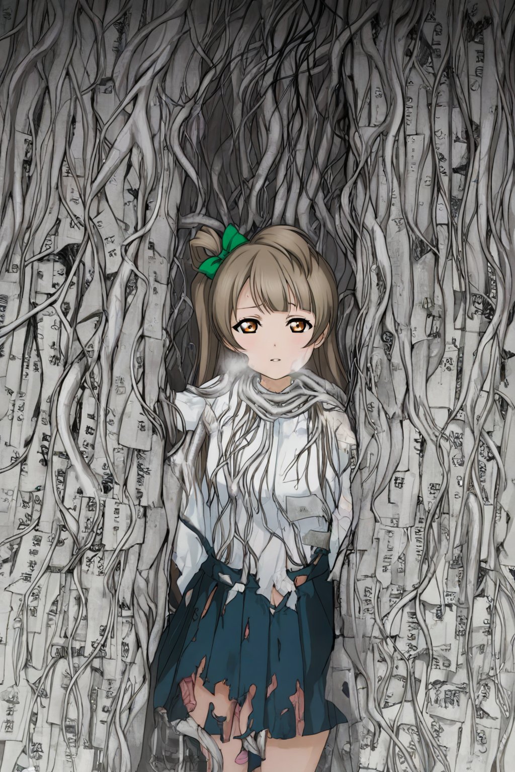 A surreal and haunting digital painting of ,  1girl,  minami kotori by user_805411947158834443 on Tensor.Art