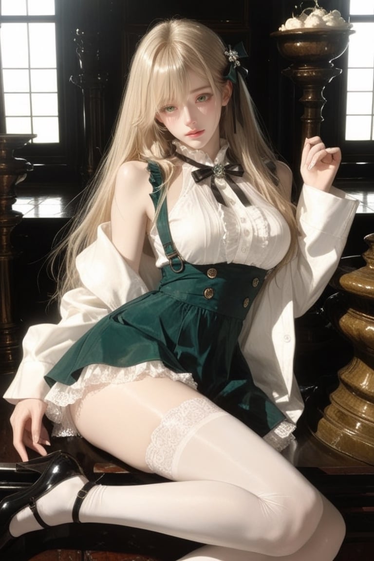 1girl),  adult,  (((swept bangs))) by 胖忍 on Tensor.Art