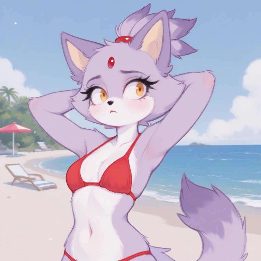 masterpiece,  best quality,  blaze the cat by KittyMoonAI on Tensor.Art