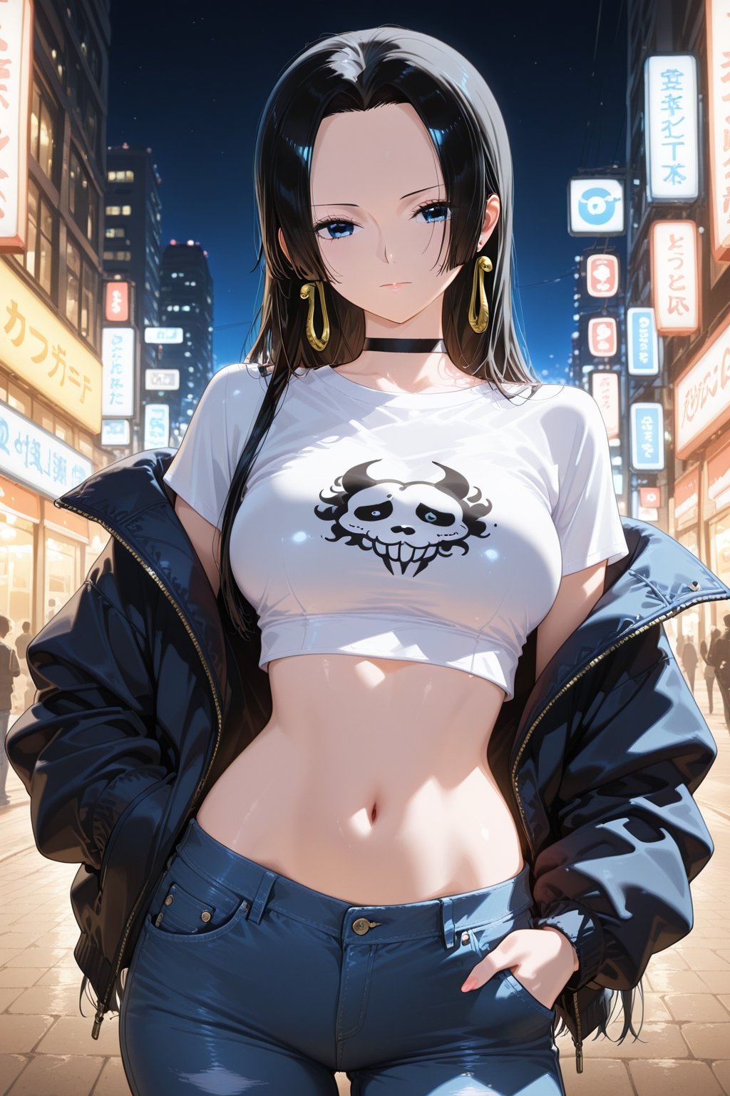 1girl,  alternate costume,  black choker by Aqua on Tensor.Art
