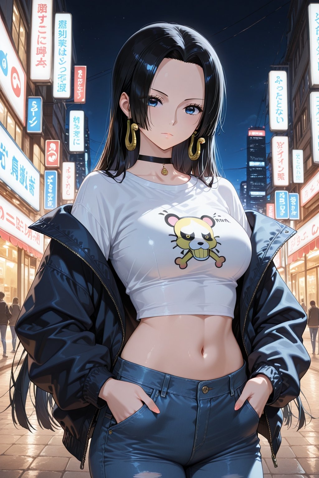 1girl,  alternate costume,  black choker by Aqua on Tensor.Art