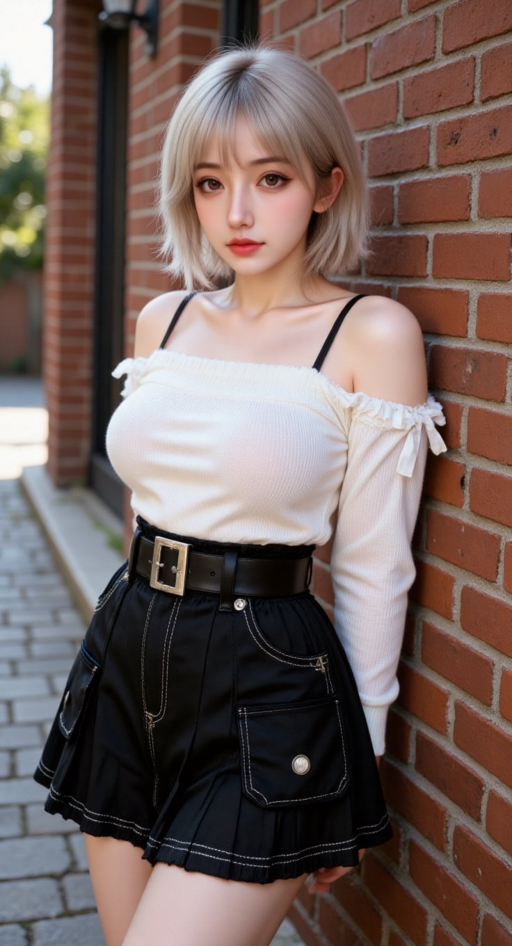 cute girl,  Straight bangs,  blushed by user_809948703933703819 on Tensor.Art