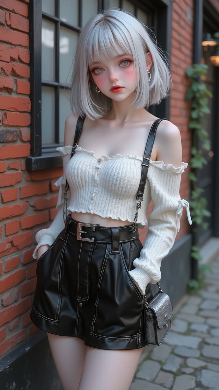cute girl,  Straight bangs,  blushed by user_809948703933703819 on Tensor.Art
