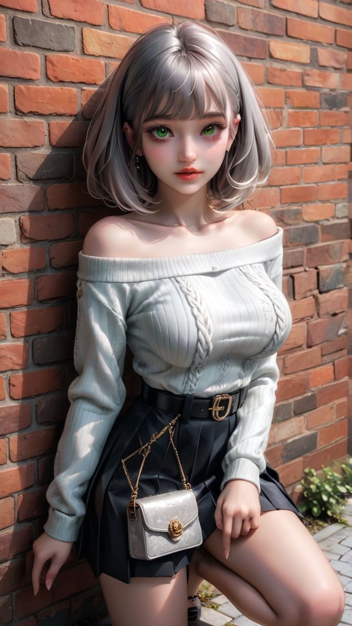 cute girl,  Straight bangs,  blushed by user_809948703933703819 on Tensor.Art