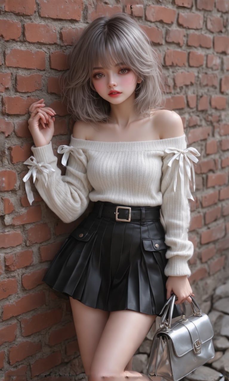 cute girl,  Straight bangs,  blushed by user_809948703933703819 on Tensor.Art