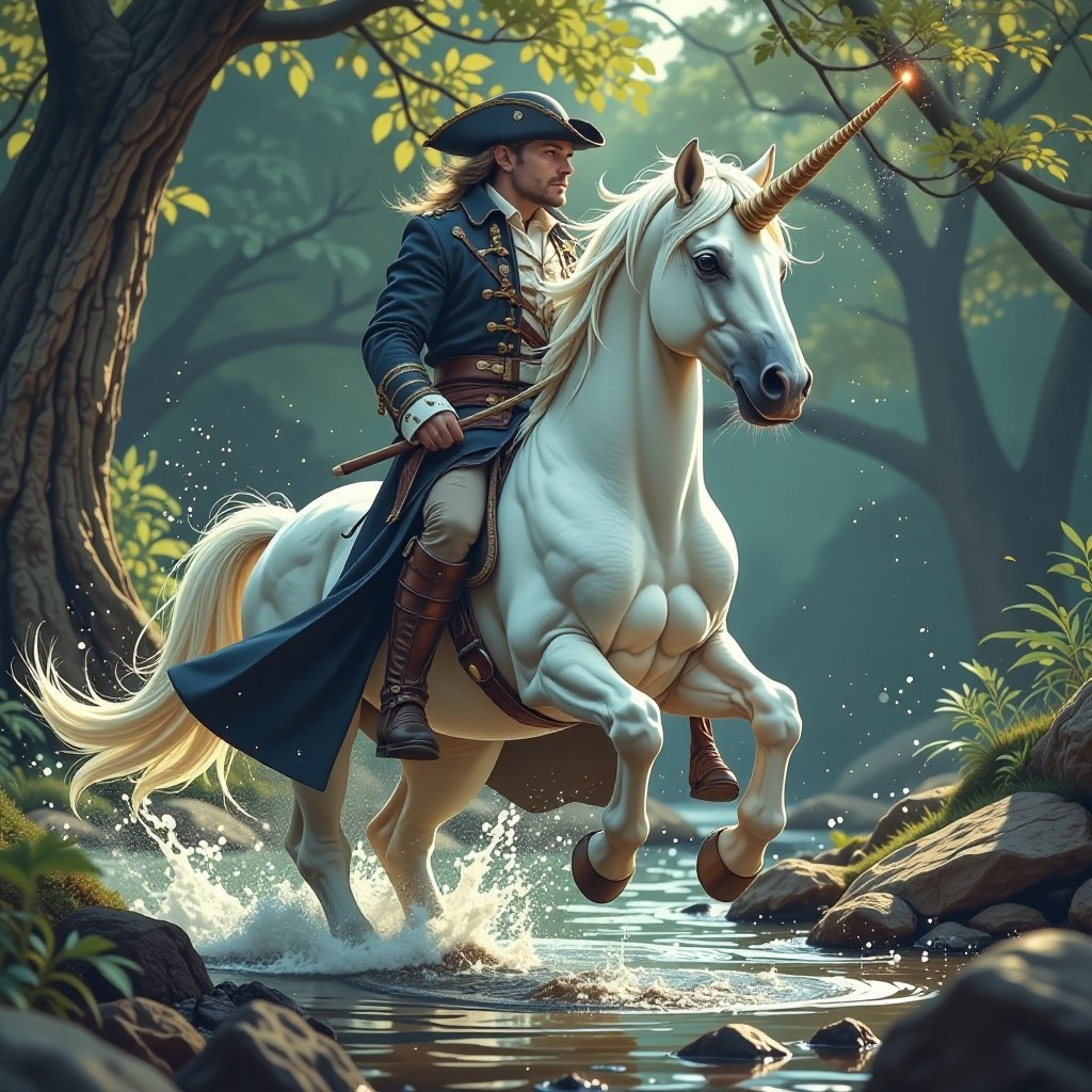 Unicorns purify water,  Unicorns often use their magical horn to purify contaminated water sources,  ensuring clean drinki...