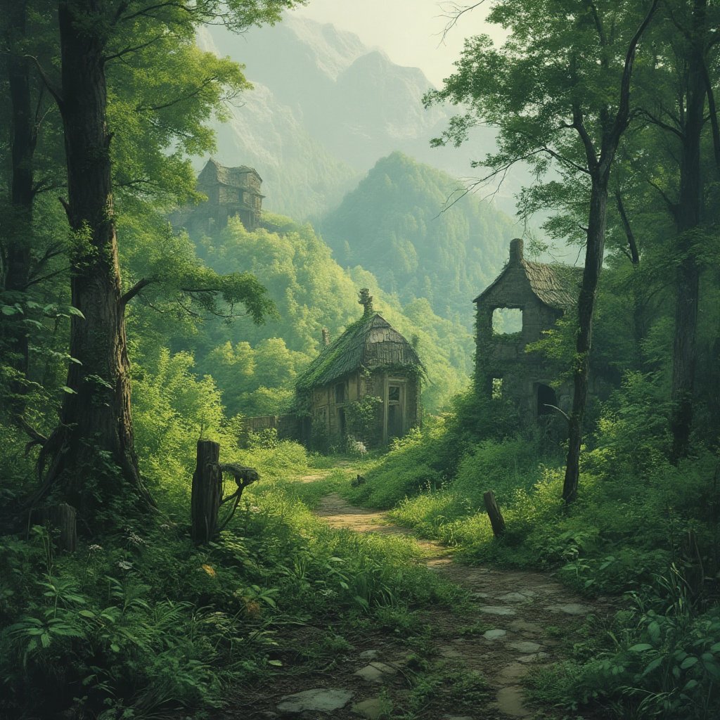 landscape painting,  no humans,  scenery by user_812879538077001864 on Tensor.Art