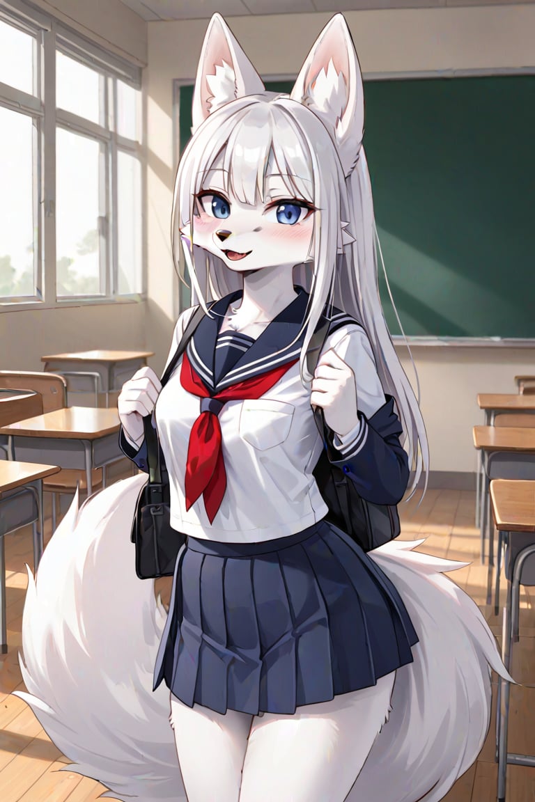 Furry,  fluffy,  1 girl by WaleraKobalt on Tensor.Art