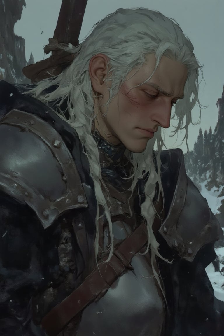 1male,  middle aged,  white hair by userhwon on Tensor.Art