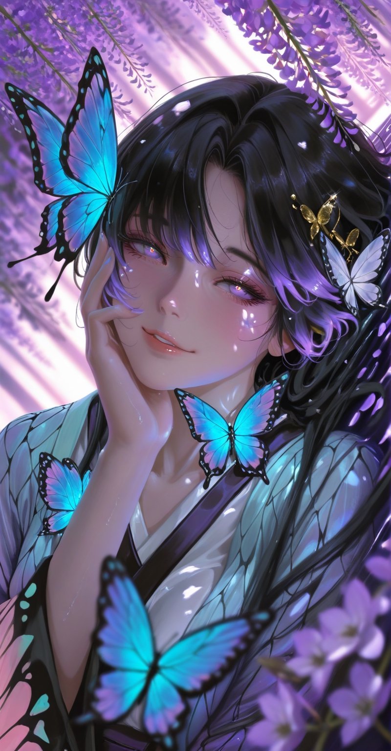 1girl,  solo,  Shinobu Kocho by Realistic world  on Tensor.Art
