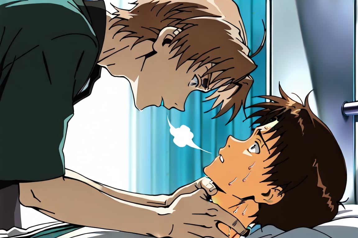 Side view,  2boys,  Shinji and Rudeus by Adamsapple_Houjie喉结 on Tensor.Art