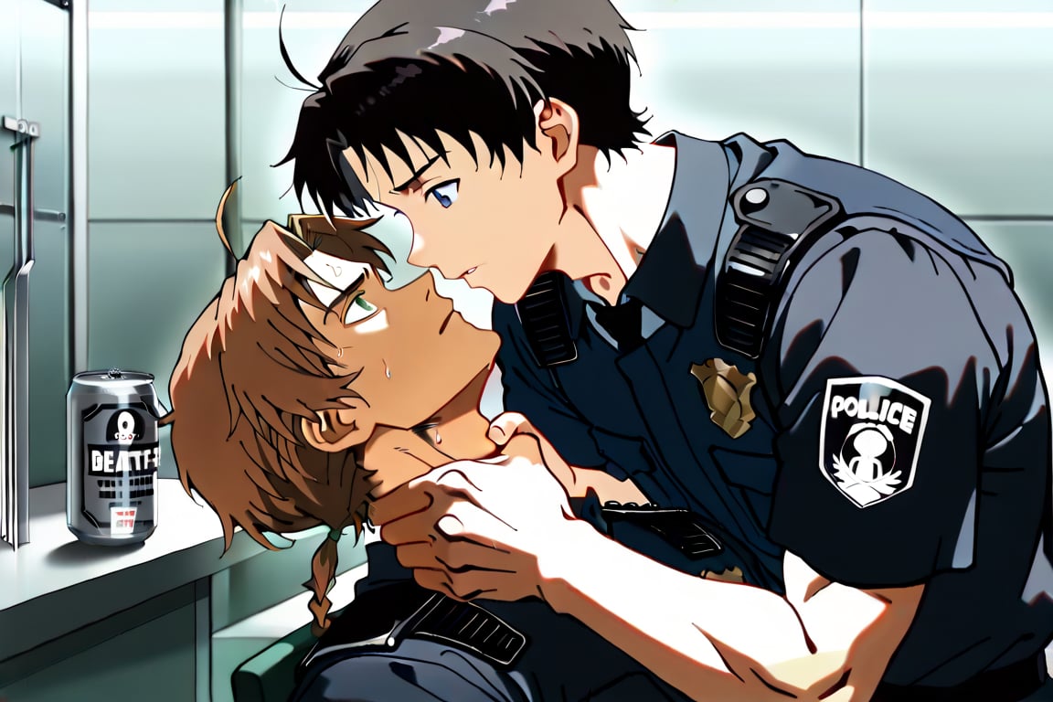 Side view,  2boys,  handsome by Adamsapple_Houjie喉结 on Tensor.Art