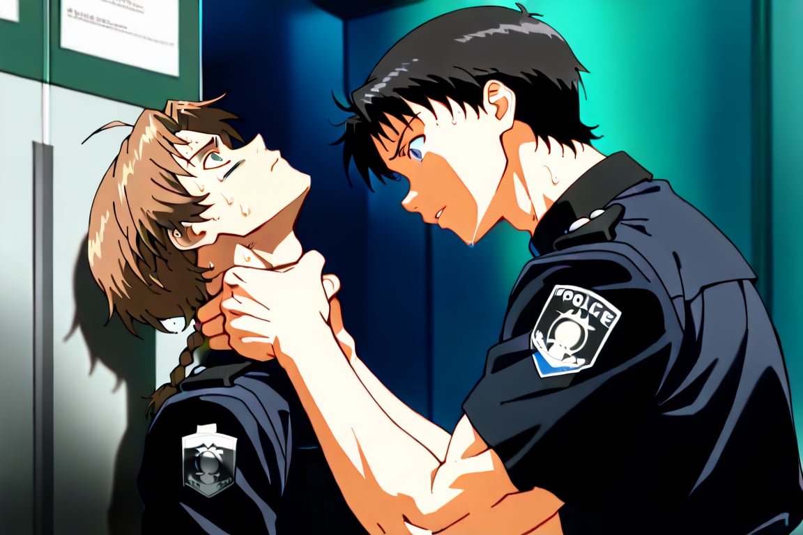 Side view,  2boys,  handsome by Adamsapple_Houjie喉结 on Tensor.Art