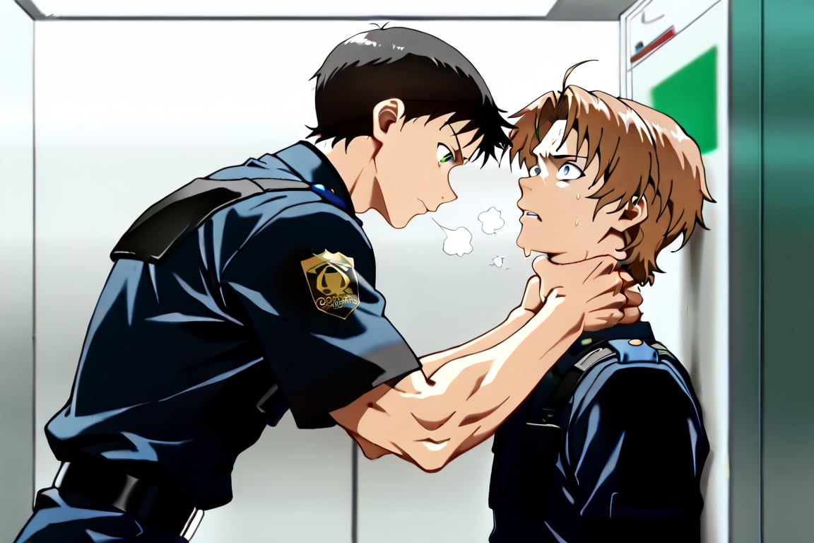 Side view,  2boys,  handsome by Adamsapple_Houjie喉结 on Tensor.Art
