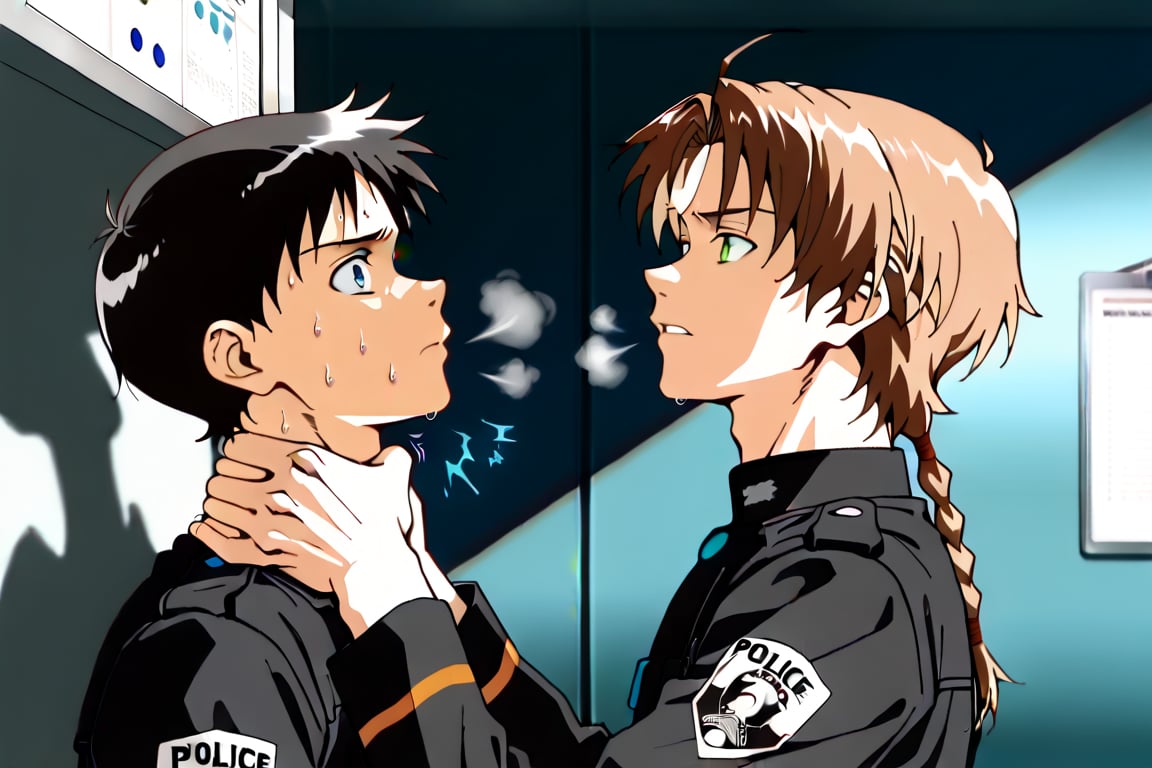 Side view,  2boys,  handsome by Adamsapple_Houjie喉结 on Tensor.Art
