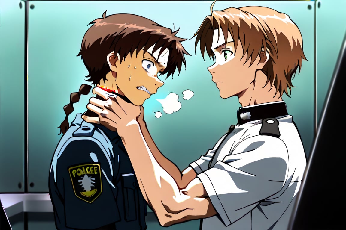 Side view,  2boys,  handsome by Adamsapple_Houjie喉结 on Tensor.Art