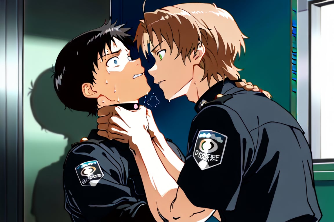 Side view,  2boys,  handsome by Adamsapple_Houjie喉结 on Tensor.Art