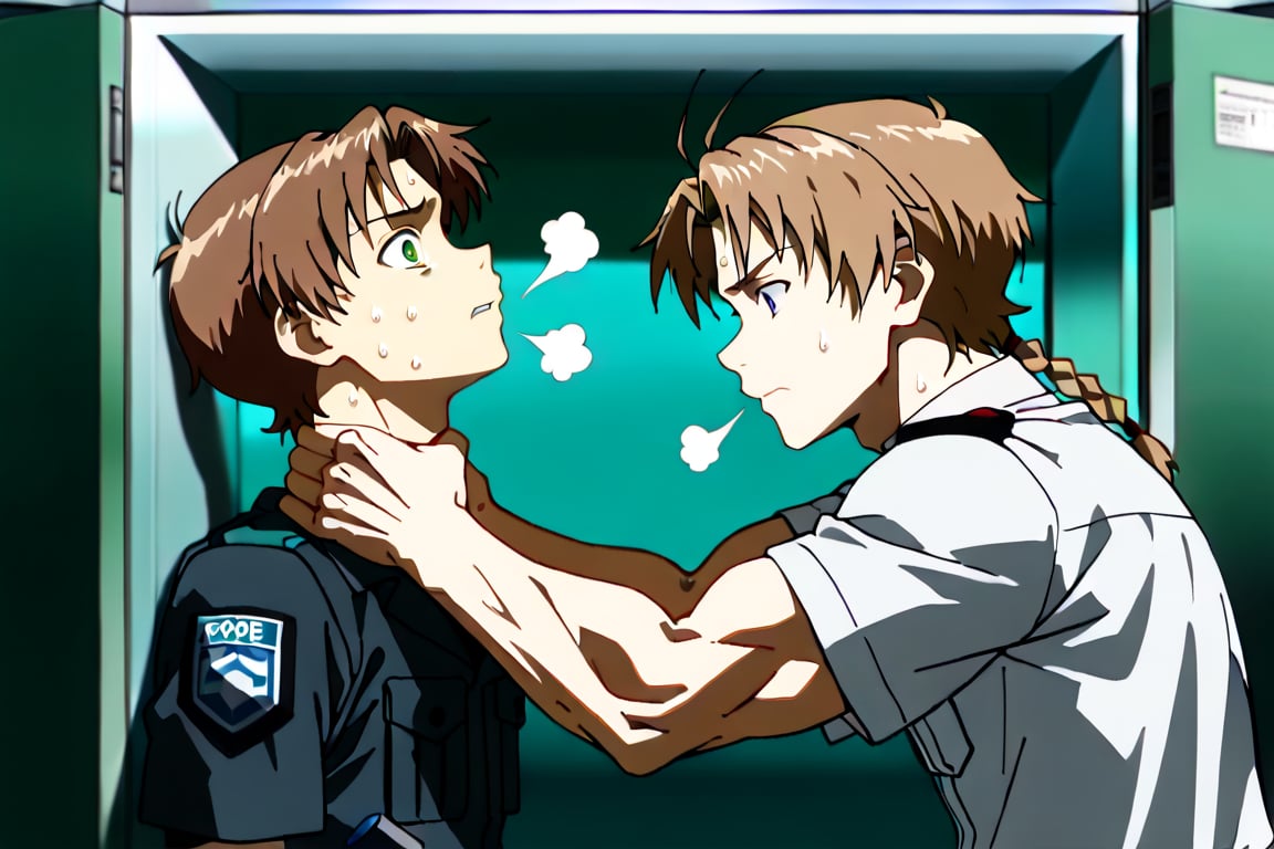 Side view,  2boys,  handsome by Adamsapple_Houjie喉结 on Tensor.Art