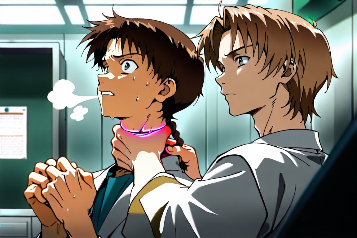 Side view,  2boys,  Shinji and Rudeus by Adamsapple_Houjie喉结 on Tensor.Art